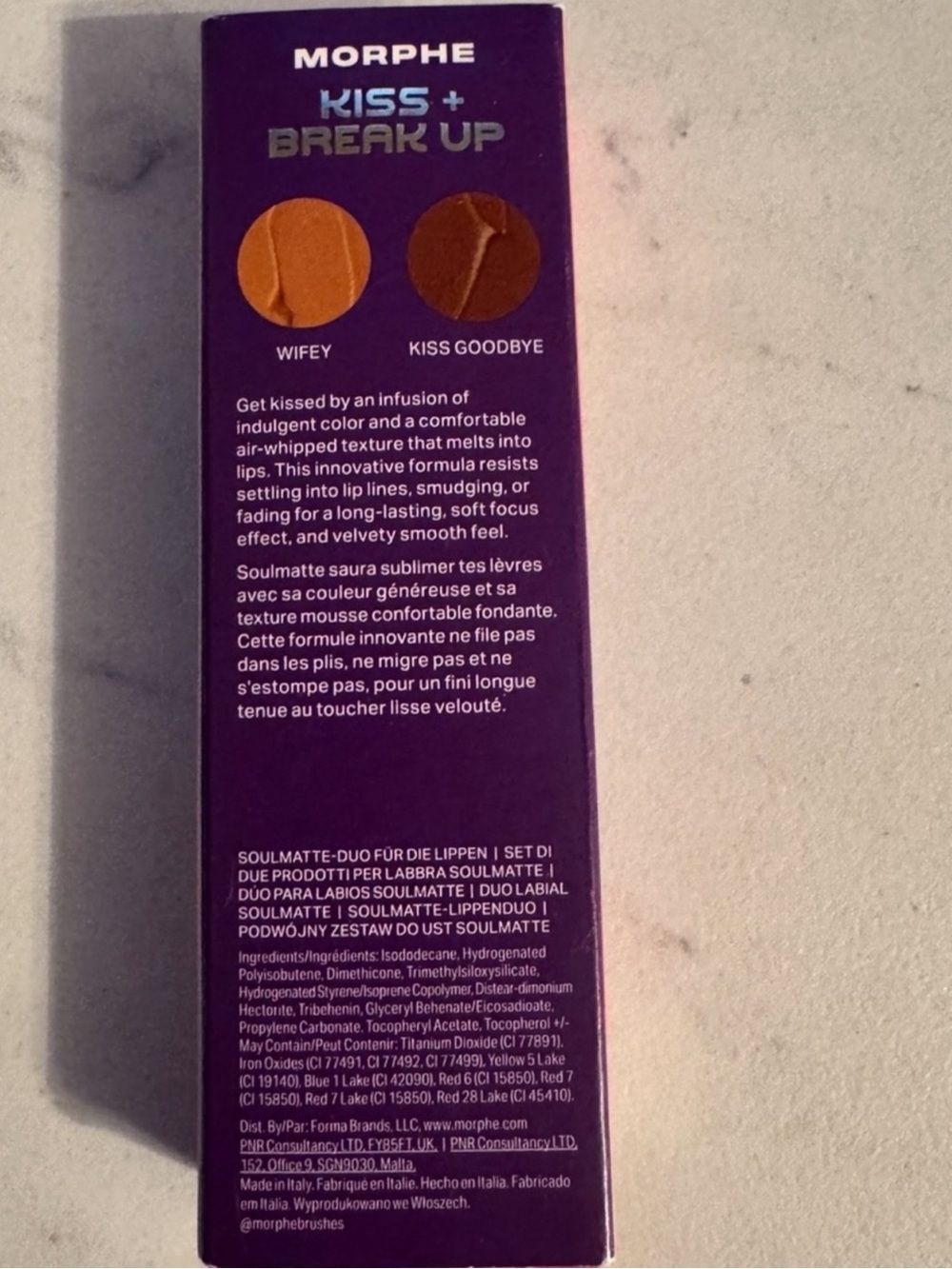 MORPHE LIMITED EDITION KISS + BREAKUP SOULMATTE LIP MOUSSE DUO - Picture 13 of 14
